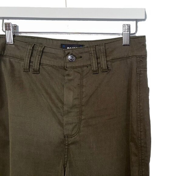 Paige Forester Green Sasha High Rise Straight Leg Pants - Size 28 - Picture 1 of 7